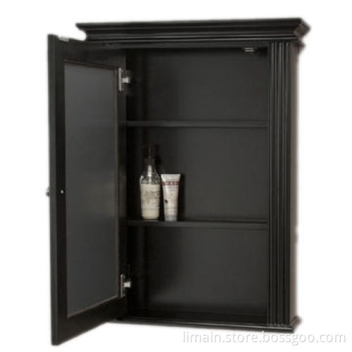 Bathroom Mirror with Single Brushed Nickel Knob